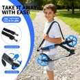 thumbnail image 3 of BELEEV Scooters for Boys,  Kick Scooter 2 Wheel for Adults Teens, 4 Adjustable Handlebar, Lightweight, Foldable, up to 220lbs, Blue, 3 of 8