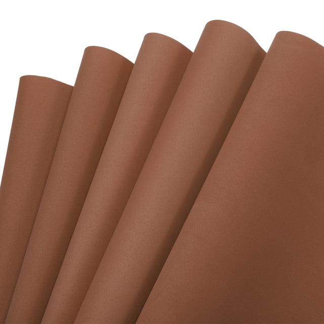 5Pcs EVA Foam Sheets Brown 19.7 Inch x 17.7 Inch 0.8mm Thick Crafts Foam Sheets