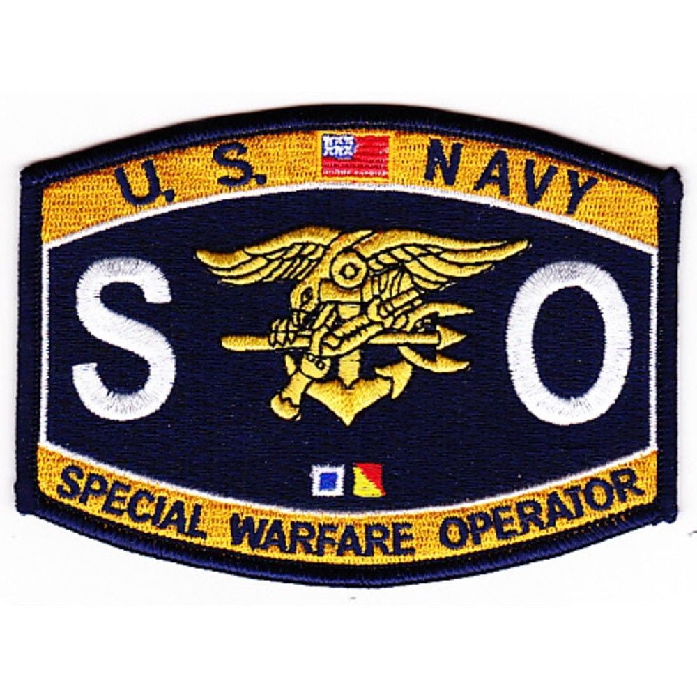 USN NAVY SO SPECIAL WARFARE OPERATOR SEAL MOS RATING PATCH VETERAN