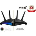 thumbnail image 2 of ASUS RT-AX82U AX5400 Dual-Band WiFi 6 Gaming Router, Game Acceleration, Mesh WiFi Support, Lifetime Free Internet Security, Dedicated Gaming Port, Mobile Game Boost, MU-MIMO, Aura RGB, 2 of 4