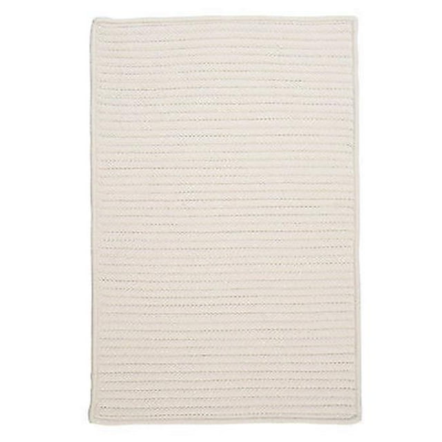 Colonial Mills Rug H141R024X120S Simply Home Solid - White 2 ft. x 10 ft. Braided Rug