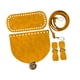 thumbnail image 5 of Kit de tejido de bolsos de cuero sintético para hacer bolsos, bolsos cruzados y carteras. Amarillo, 5 of 9