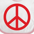 thumbnail image 4 of Inktastic Fun Red Peace Sign Boys or Girls Baby Bib, 4 of 4