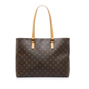 Pre-Owned Authenticated Louis Vuitton Monogram Luco Tote Canvas Brown Tote Bag Unisex (Good)