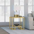 thumbnail image 2 of Evelyn&Zoe Athena 22" Wide Square Side Table, Brass, 2 of 8