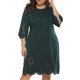 thumbnail image 1 of Más el tamaño de corte del laser vestido recto Rosegal Vestidos casuales de talla grande, 1 of 2