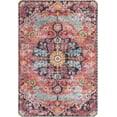 thumbnail image 2 of Bohemian Floral Medallion Area Rug - 2x3 Beige Small Bathroom Rug Soft Bedroom Mat, Transitional Non Slip Machine Washable Indoor Throw Floor Carpet for Kitchen Sink Doorway Foyer, 2 of 5