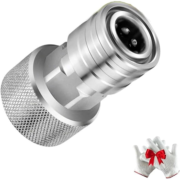 Garden Hose to Mini Power Washer Adapter, 3/4" GHT to 1/4", Convert Water Hose to Power Washer Connector, Stainless Steel Garden Hose Pressure Washer Attachment