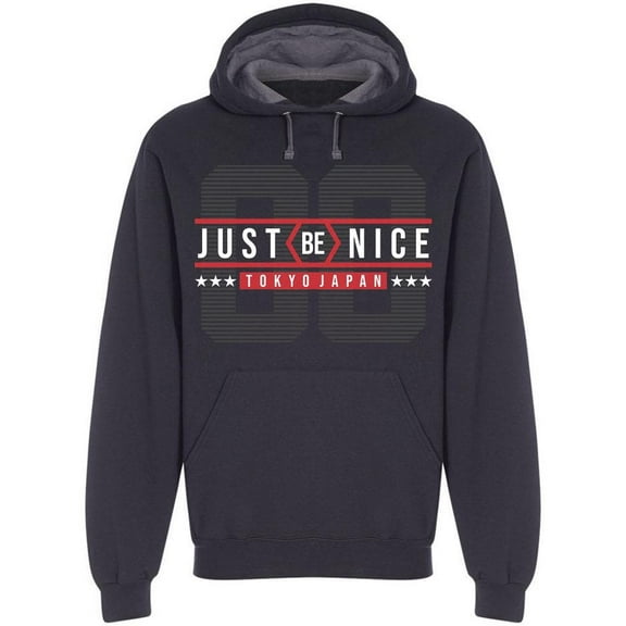 Just Be Nice: Tokyo Japan Hoodie Men -Image by Shutterstock, Male x-Large