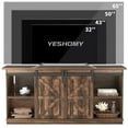 thumbnail image 5 of Lacoo TV Stands Wood Sliding Barn Door Adjustable Storage Farmhouse TV Cabinet for TVs up to 65", Rustic Brown, 5 of 7