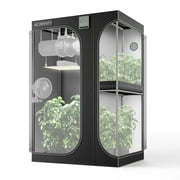 AC Infinity CLOUDLAB 743D 2-in-1 Advance Grow Tent, 48x36x72 Thickest 1 in. Poles, Highest Density 2000D Diamond Mylar Canvas, 4x3 for Hydroponics Indoor Growing