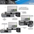 thumbnail image 3 of Techni Mobili Expandable TV Stand Storage Cabinet & Entertainment Center, 3 of 5