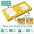 thumbnail image 2 of Popsicle Molds,Silicone Popsicle Molds for Toddlers,Homemade Frozen Baby Popsicle Molds,Kids Popsicle Molds,BPA Free,Mini Popsicle Molds,Popsicle Make, 2 of 4