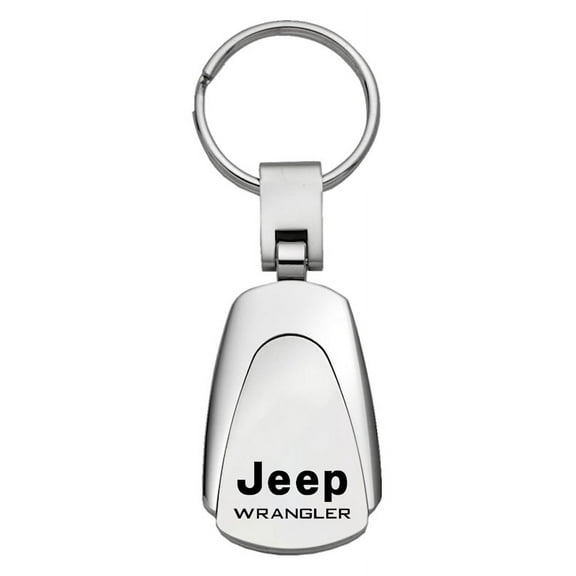 Jeep Wrangler Teardrop Key Chain (Silver)