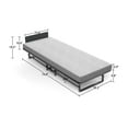thumbnail image 4 of Rollaway Bed, Foldable Bed,Folding Bed with Mattress for Adults, Portable Bed with High Density Foam Twin Mattress and Metal Frame, 75 X 31 Inch,Space Saving Fold Up Bed for Easy Storage,300 Lbs, 4 of 8