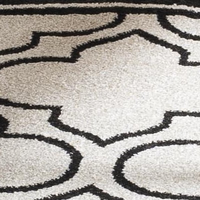Safavieh Amherst Wilson Geometric Area Rug, Ivory/Anthracite, 7' x 7' Round