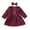 Red, variant on Curuila Infant Toddler Girls Two Piece Set Long Sleeve Solid Color Crew Neck Dress With Headbands Spring Autumn Soft Comfort Outfit Set Green Size 6-12 Months