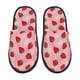 thumbnail image 1 of Fotbe Strawberry Pantuflas Peludas para Mujer con Estampado, Zapatillas de Peluche, Zapatos de Invierno para Casa, Uso Interior y Exterior-Medium, 1 of 8