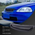 thumbnail image 3 of EK T-R Style Front Bumper Hood Mesh Grill Racing Grille for Honda, 3 of 5
