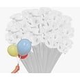thumbnail image 2 of 50Pcs Plastic Balloon Stick with Cup, Balloons Sticks 12.6 Inch Balloon Holder Sticks, Durable Balloon Sticks with Holders Party Wedding Anniversary Celebration Decoration(White,13.2x1"), 2 of 7