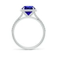 thumbnail image 2 of ANGARA Natural 1.8 ct Tanzanite Twist Rope Split Shank Ring in 925 Sterling Silver for Women (Size-8mm) | December Birthstone, Birthday, Anniversary, Jewelry Gift for Women | Natural Tanzanite Ring, 2 of 8
