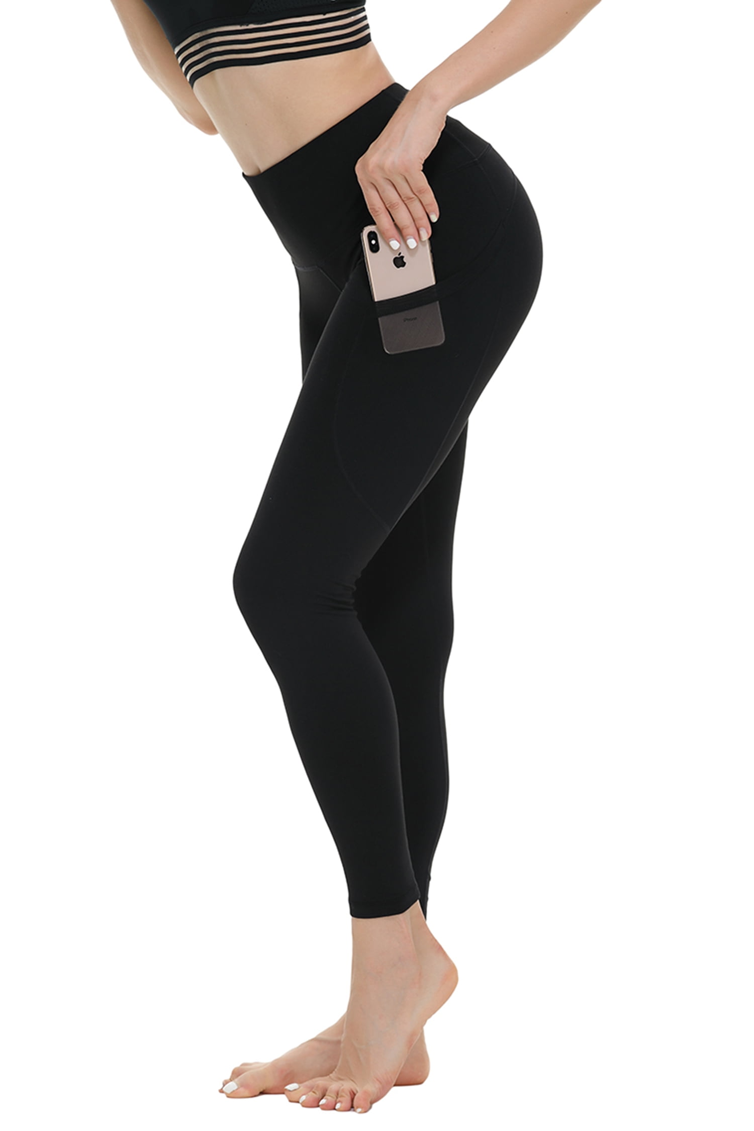 KUTAPU Workout Leggings for Women High Waisted Leggings 7/8 Length Soft Yoga Pants with Pockets 