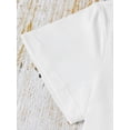 thumbnail image 3 of Valentine's Day Bow Graphic Print T-Shirt, Short Sleeve Crew Neck Casual Top For Summer & Spring, Women's Clothing Tee For Adult, Men, Women, Teen, Teenager, Adolescent, Youth, 3 of 6