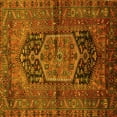 thumbnail image 1 of Ahgly Company Indoor Square Persian Yellow Traditional Area Rugs, 3' Square, 1 of 4