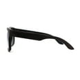 thumbnail image 3 of Kush Mirrored Brushed Plastic Wood Grain Iconic Horn Rim Sunglasses Brown Wood - Orange Mirror, 3 of 4