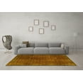 thumbnail image 3 of Ahgly Company Machine Washable Indoor Round Persian Yellow Traditional Area Rugs, 6' Round, 3 of 4