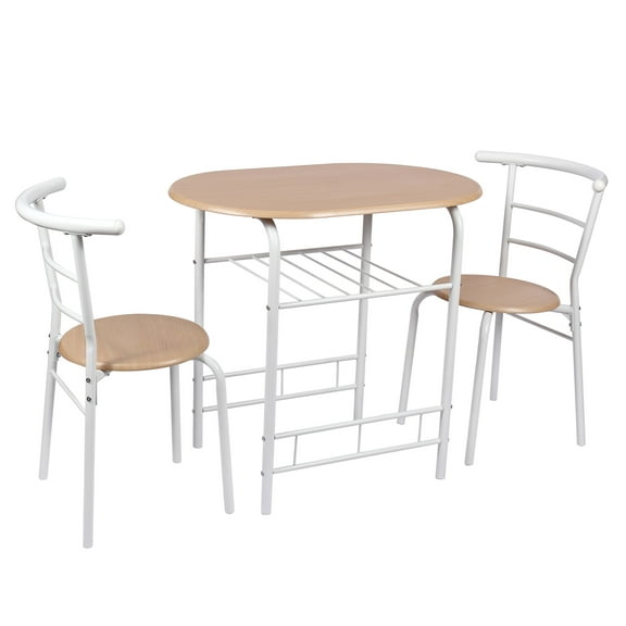 Mainstays 3-Piece Metal Wood Dining Set - Multi Color