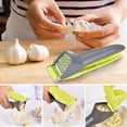 thumbnail image 2 of PVCS Portable Multifunctional Stainless Steel Garlic Masher With Plastic Handle, Garlic Press Kitchen Accessories Green, 2 of 9