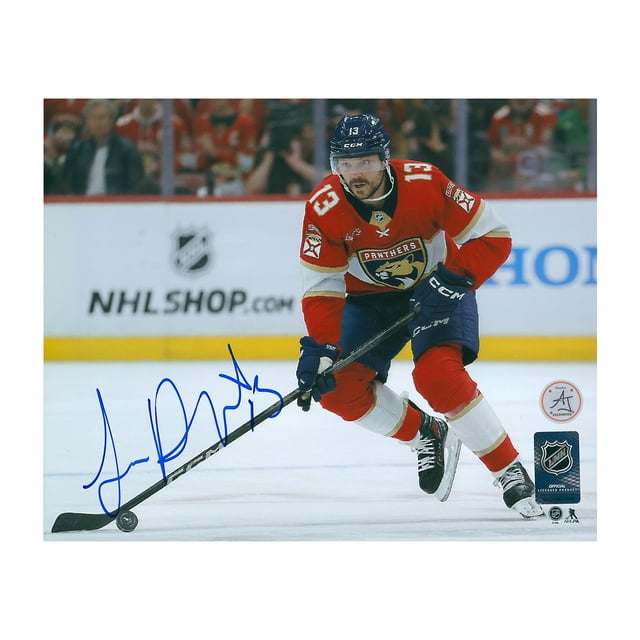 Sam Reinhart Panthères de la Floride Autographiées avec Poignée de Bâton Photo 8x10
