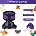 thumbnail image 5 of Visland 1 Set Adjustable Chicken Harness and Leash for Hen Roosters Comfortable Hen Pet Vest with Matching Belt Breathable Chicken Training Harness for Chicken, Duck or Goose, 5 of 7