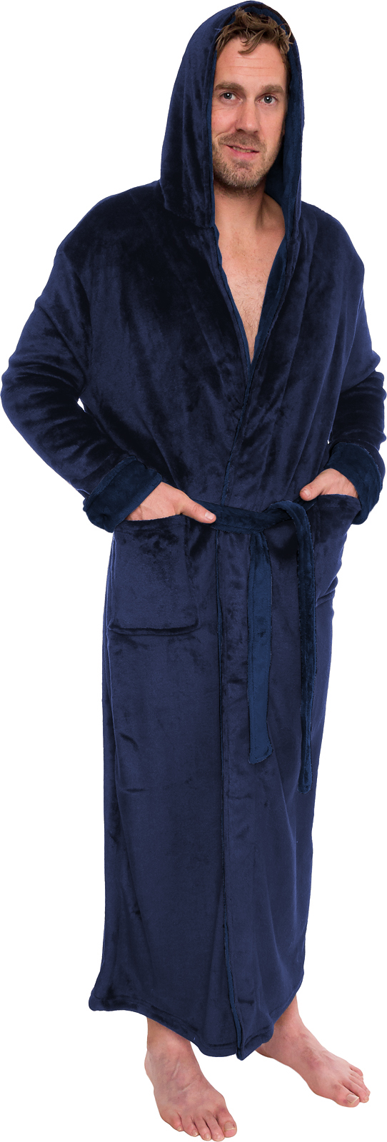 mens big and tall cotton terry hooded robe