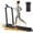 Black-16% Incline, variant on LEZEE 3-in-1 Folding Treadmill for Home and Office, 300 lbs Weight Capacity with LED Display & Remote Control