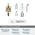 thumbnail image 6 of Amerock Mulholland Golden Champagne Single Prong Robe Hook, 6 of 9