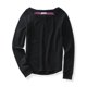 thumbnail image 1 of Suéter de punto suave Aeropostale para mujer negro extra pequeño, 1 of 2