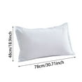 thumbnail image 3 of Brushed Flannel Pillowcase Set Soft Breathable Bedding Standard Size 20x30 Inches White, 3 of 7