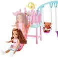 thumbnail image 3 of Barbie Club Chelsea Doll and Swing Set Playset with Teddy Bear Figure, 3 of 4