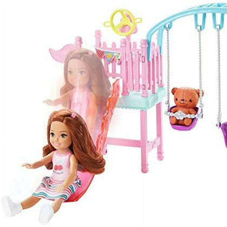 Barbie Club Chelsea Swingset Playset Chelsea Doll with Swing Set Play House  Doll Set Toy Girl Brinquedos Gift FTF93