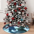 thumbnail image 7 of Lsque Chucky Print Christmas Tree Skirt, Tree Skirt with Ties or Velcro, Perfect for Holiday Decorations, Halloween, and New Year-48", 7 of 7