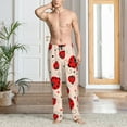 thumbnail image 2 of Fuzoiu Red Ladybug Print Men's Pajama Pants,Lounge Pants for Men,Lounge PJ Bottoms,Sleepwear Pants with Drawstring Pockets -X-Large, 2 of 6