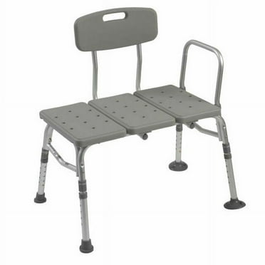 (2) NEW Drive Medical Plastic Tub Transfer Bench W/ Adjustable Bench 12011KD-1