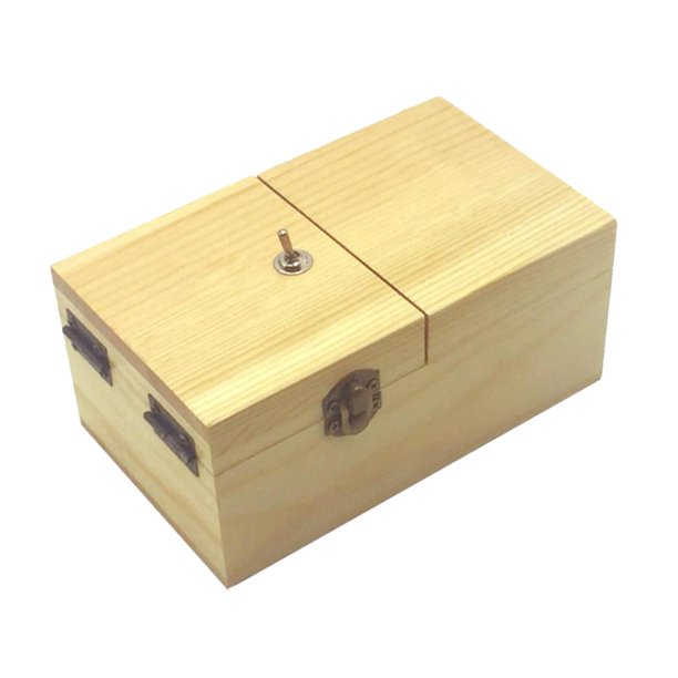 Caja Sin Caja Déjame Caja Máquina de juguetes Caja que se apaga so Caja Madera Sunnimix Caso inútil