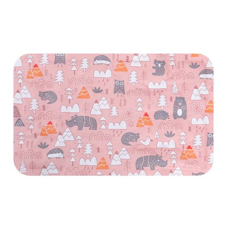 BIGTREE Pet Self Cool Mat, Summer Cooling Kennel Crate Pad for Dogs, Cats (Pink, M)
