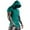 Dark Green, variant on Short Sleeve Hoodies for Men Lightweight Summer Athletic Workout Gym Hooded T Shirts Pullover