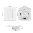 thumbnail image 2 of Zigbee Interrupteur Intelligent à Touches 600 W Type 86 Panneau 1-2-3 Voies Commande de Téléphone Cellulaire Voix, 2 of 9