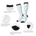 thumbnail image 5 of Haiem Dachshund Dog Puppy Socks, Funny Novelty Crazy Design Cotton Socks Sports Socks Knee High Socks For Men, Women,1Pairs - Gift For Working Friends, 5 of 8