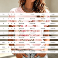 thumbnail image 3 of Weikingp Breast Cancer Shirts for Women Short Sleeve Casual Tops Cute Love Heart Ribbon Graphic Print Tee Vintage Floral T Shirt Baseball Shirt Going Out Tops Pink S, 3 of 5